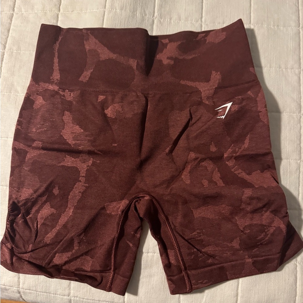 Gymshark Maroon Patterned spandex